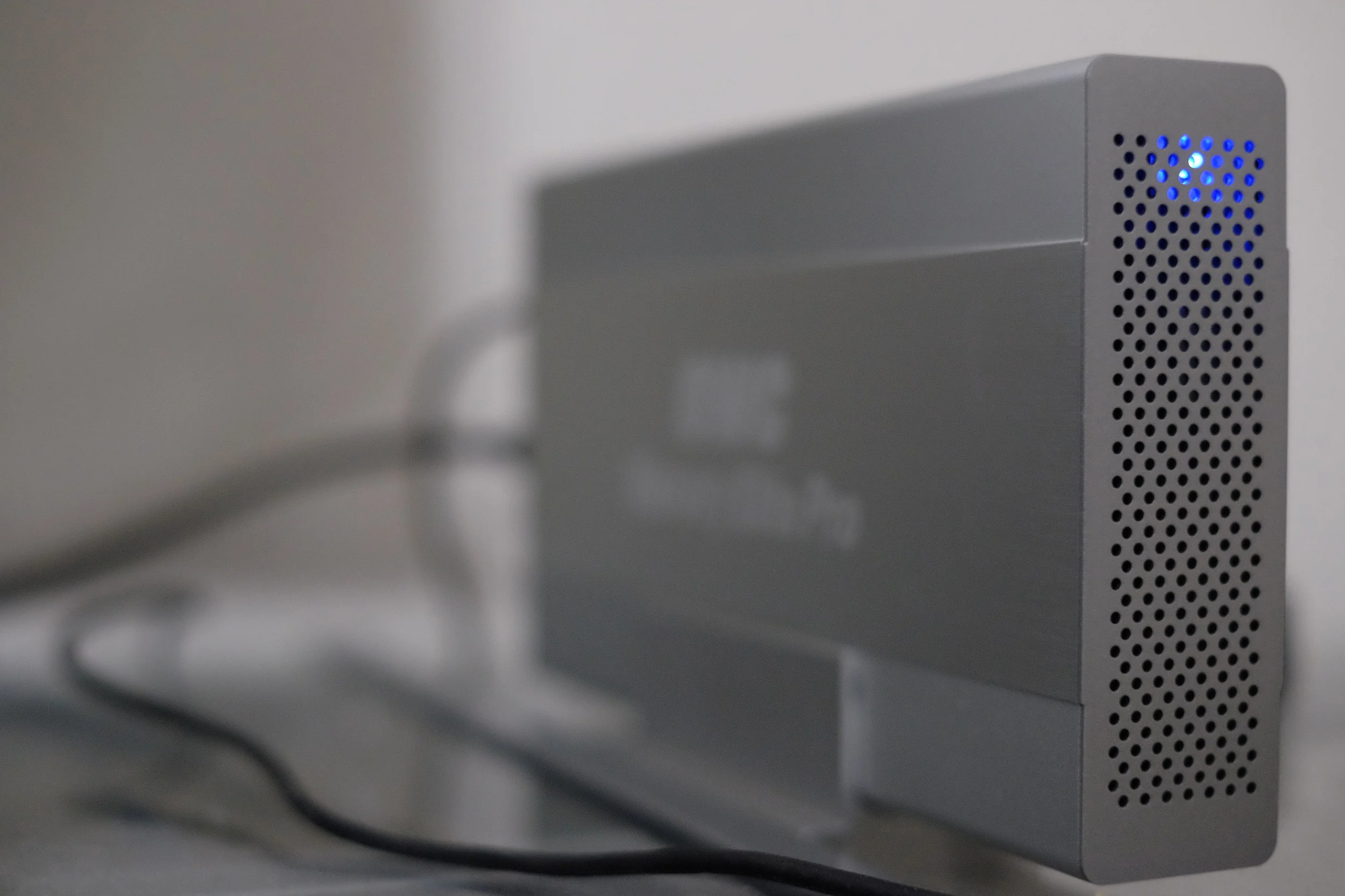 My new drive installed and receiving data from my backup drive.