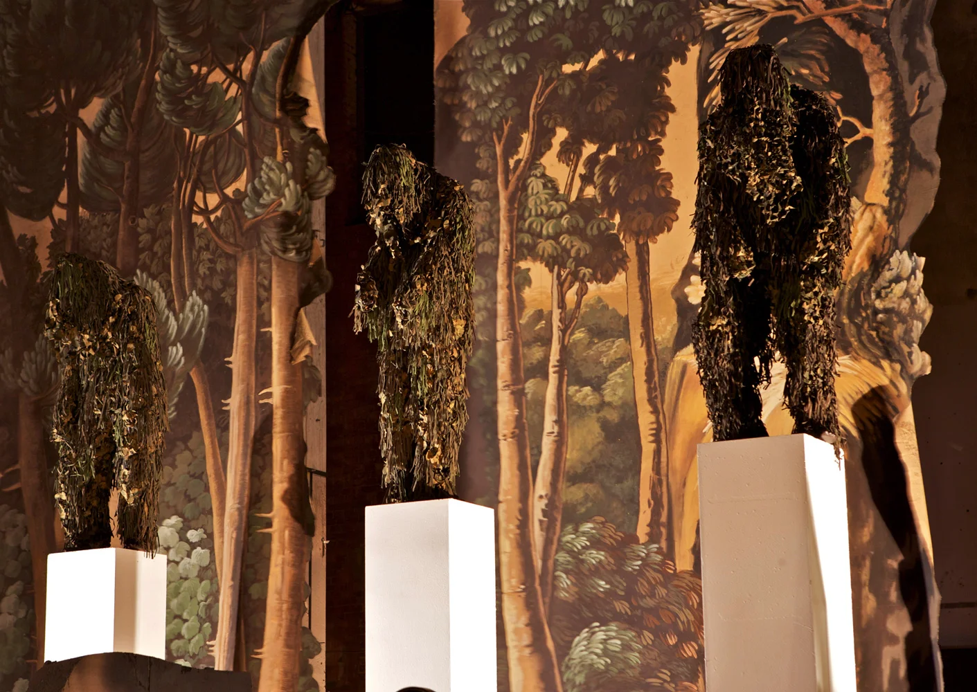   Three Kings,&nbsp; 2010.&nbsp;Mixed media, installation view.&nbsp;  "The large installation at Röda Sten is a first attempt in a larger context to split open all of my imagery in all its various layers for the viewers.It is also an account of how 