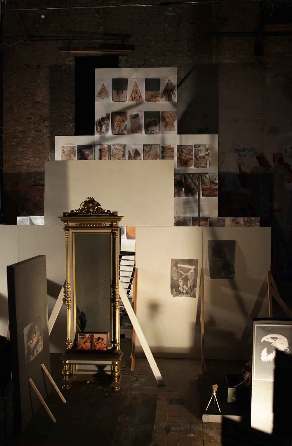 Three Kings, 2010. Mixed media, installation view. 