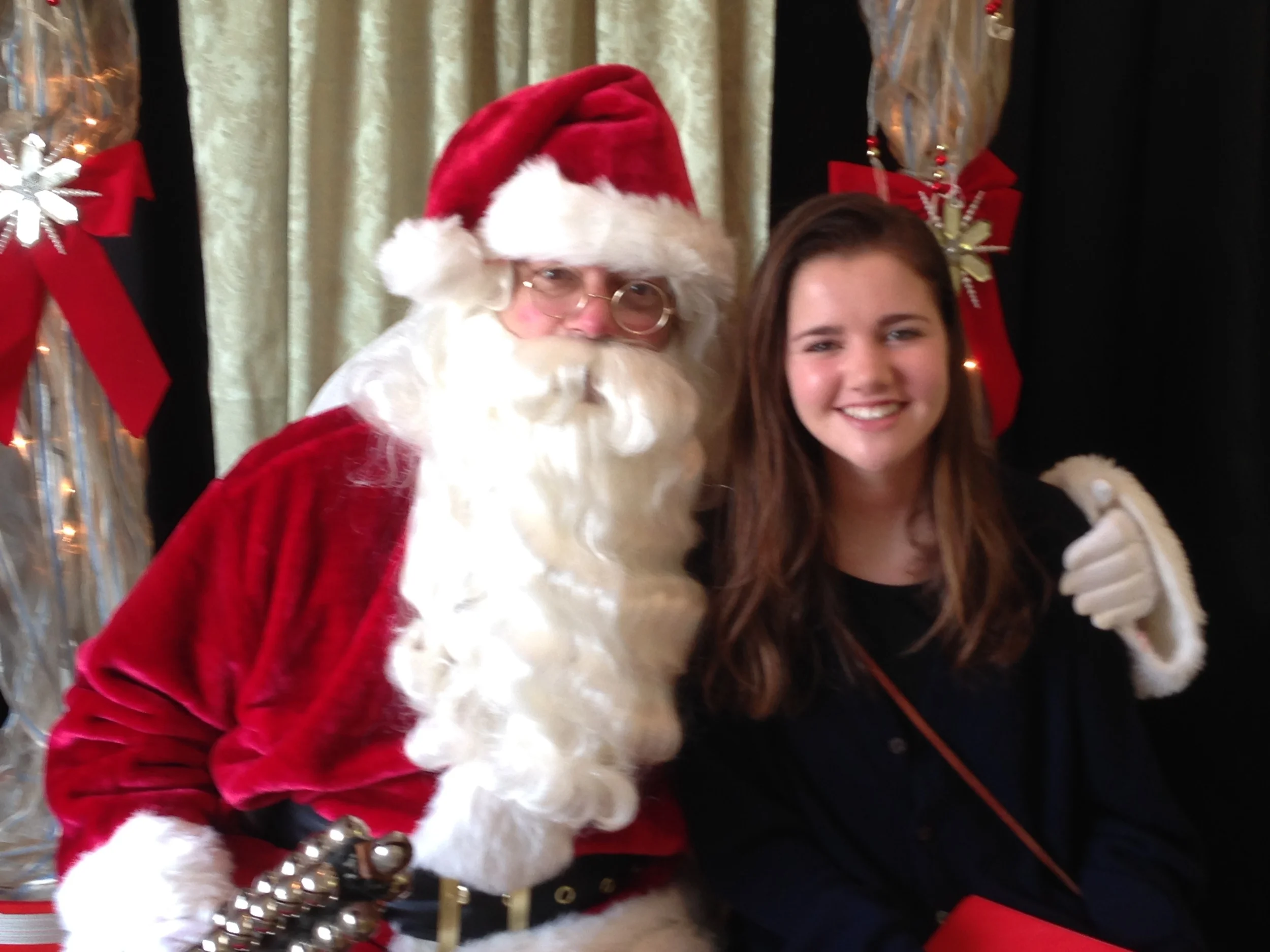 Santa with one of our CSPA singers!
