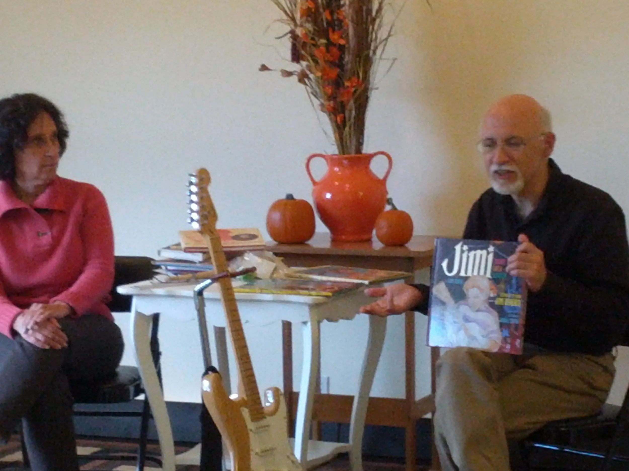 Guest speakers at a special event: Children's Authors Susanna Reich and her husband Gary Golio- Book signing and lots of cool information.