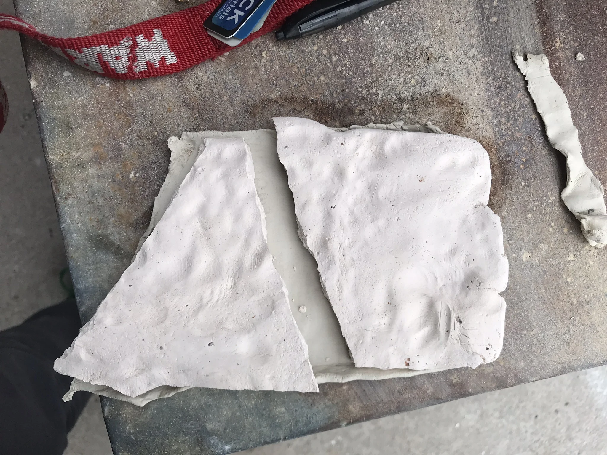 I’m prepping slabs, a damp box , a toolkit for ceramic slab pressing on-the-go…