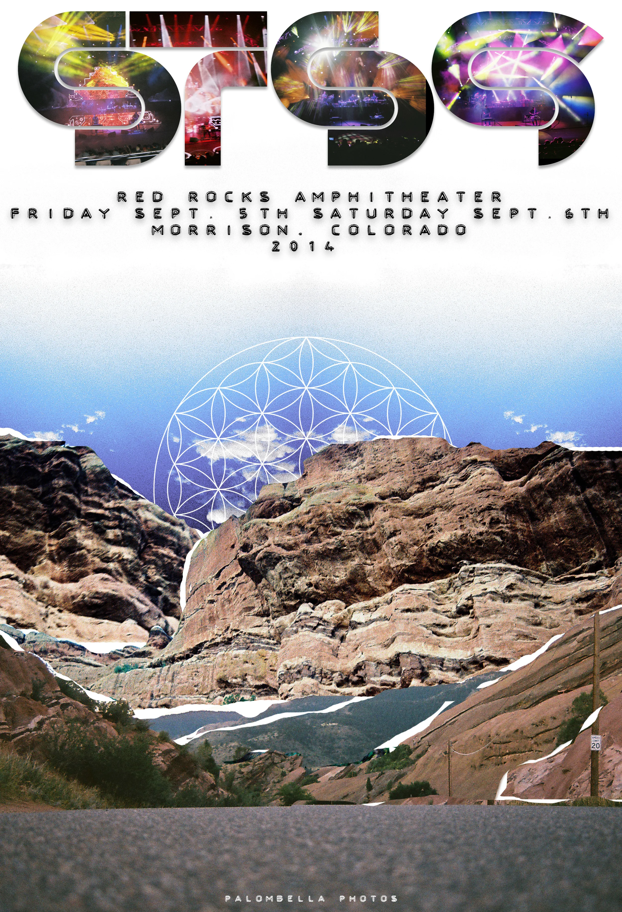 2014 Red Rocks Poster 11x17 Print