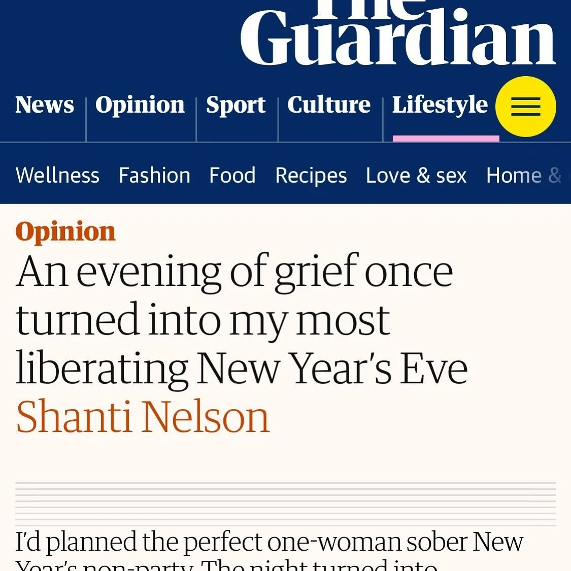 A new essay published today in @guardian as we reflect on years past and moments present - finding the humor and the love in tender times. Link to the article in my bio.