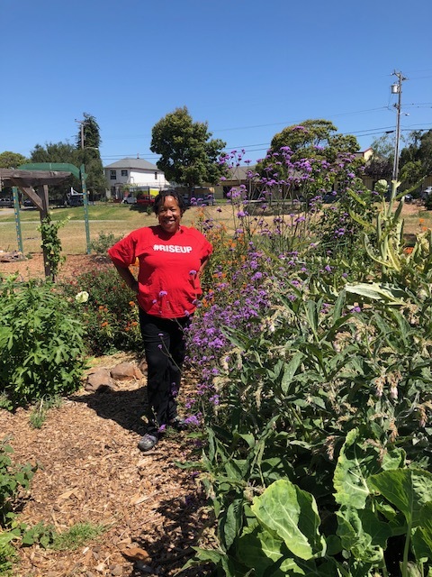 Wanda at Hoover Victory Garden, Oakland