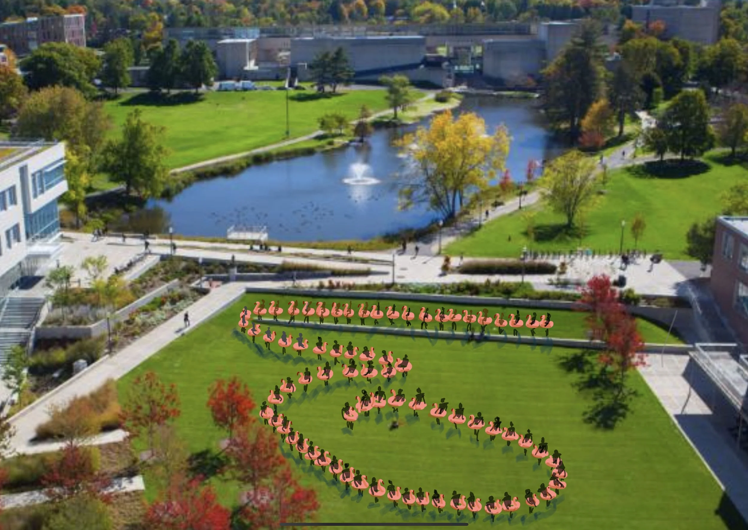 SKETCH_Flamingo murmuration on the green.jpeg