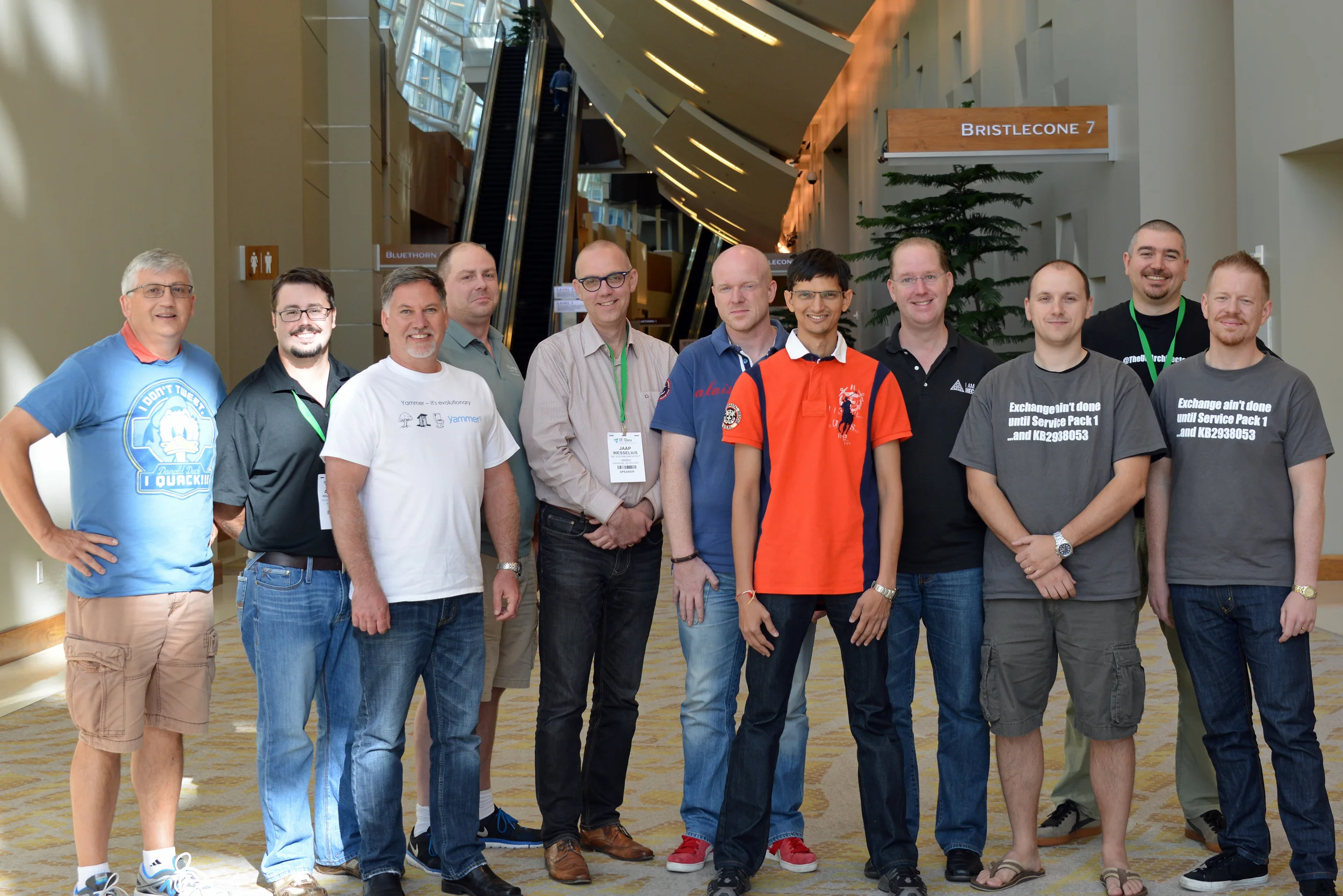 (Tony Redmond, Andrew Higginbotham, Jeff Guillet, Nathan O’Bryan, Jaap Wesselius, Michel De Rooij, Bhargav Shukla, Siegfried Jagott, Michael Van Horenbeeck, Dave Stork, Paul Cunningham)
