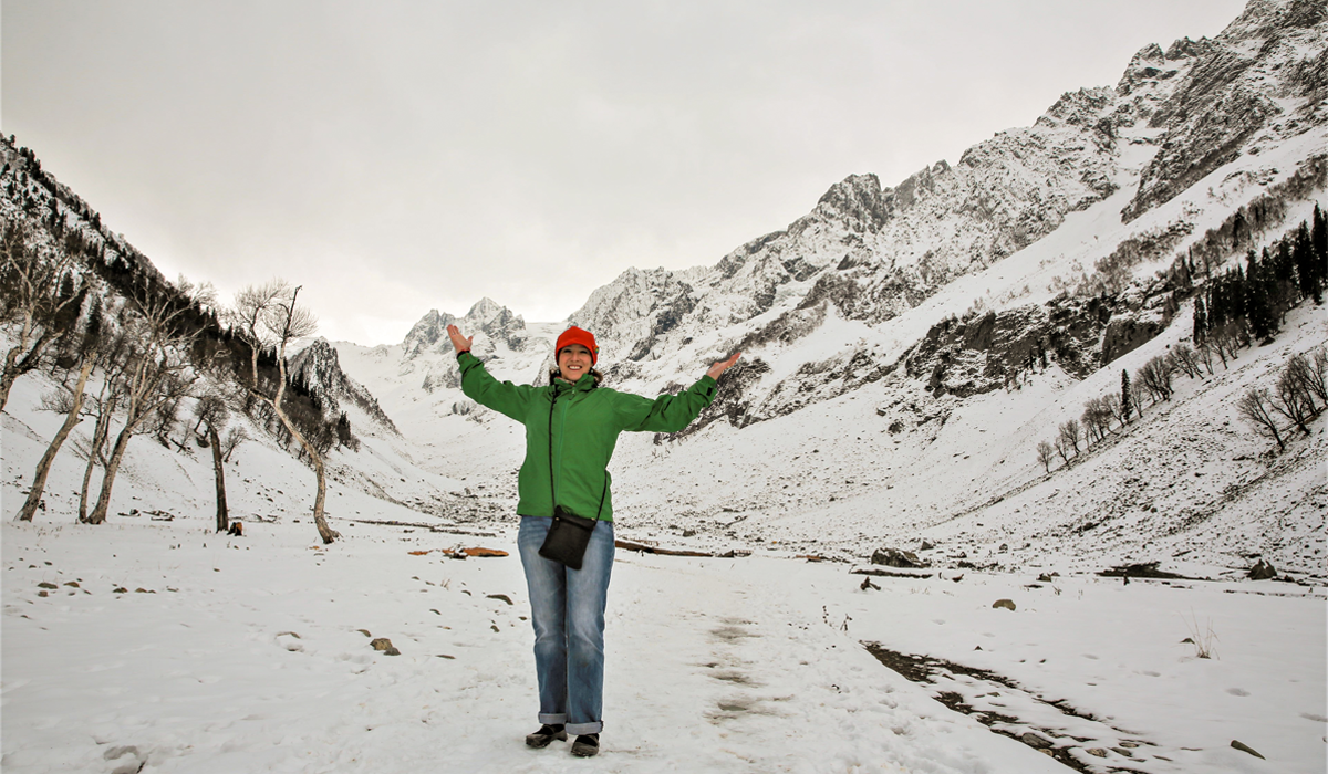 At Thajiwas Glacier, Kashmir. © Catherine Marshall