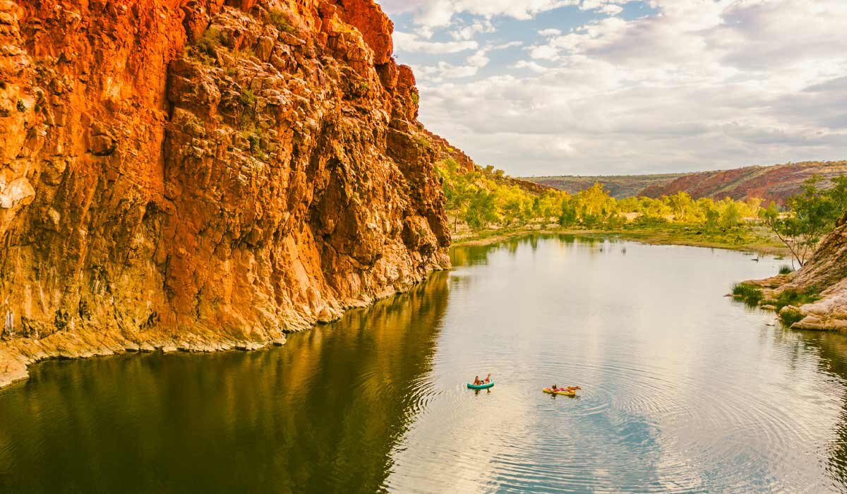 Glen Helen Gorge. Image Tourism NT/Mitchell Cox