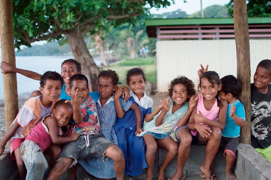 Children in Fiji. Image Julie Chandlier