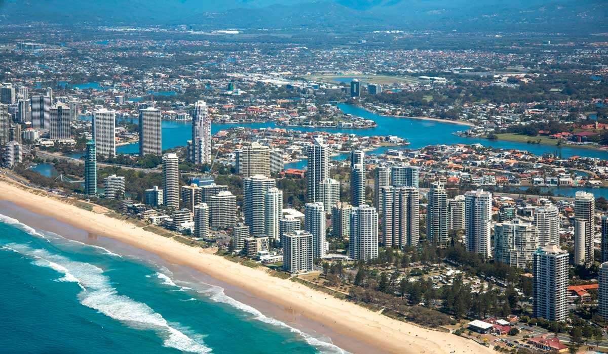 See the Gold Coast from a helicopter. Image Fiona Harper