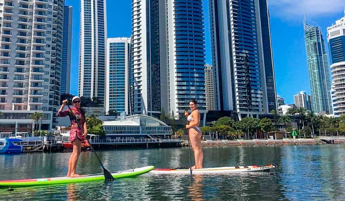 Take a guided tour by SUP board. Image Go Vertical SUP Hire