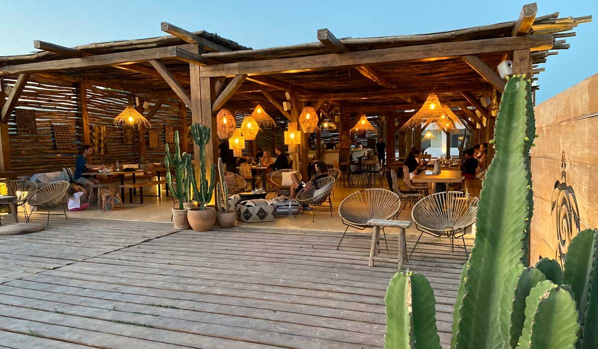 The chic Tortuga on Plaka Beach isn't just one of the most creative restaurants on Naxos (don't miss the calamari and fava beans) but is ringside to the island's most golden beach. Image Flip Byrnes