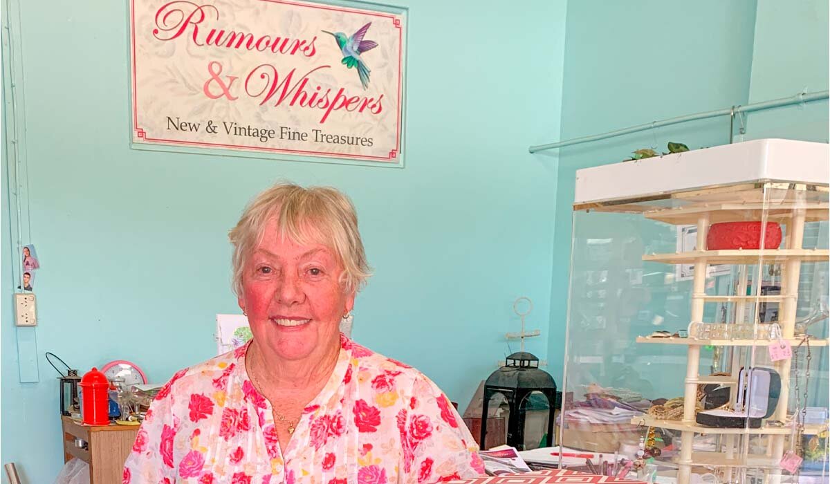 Val runs a fabulous vintage treasures store at Mt Surprise. Image Fiona Harper