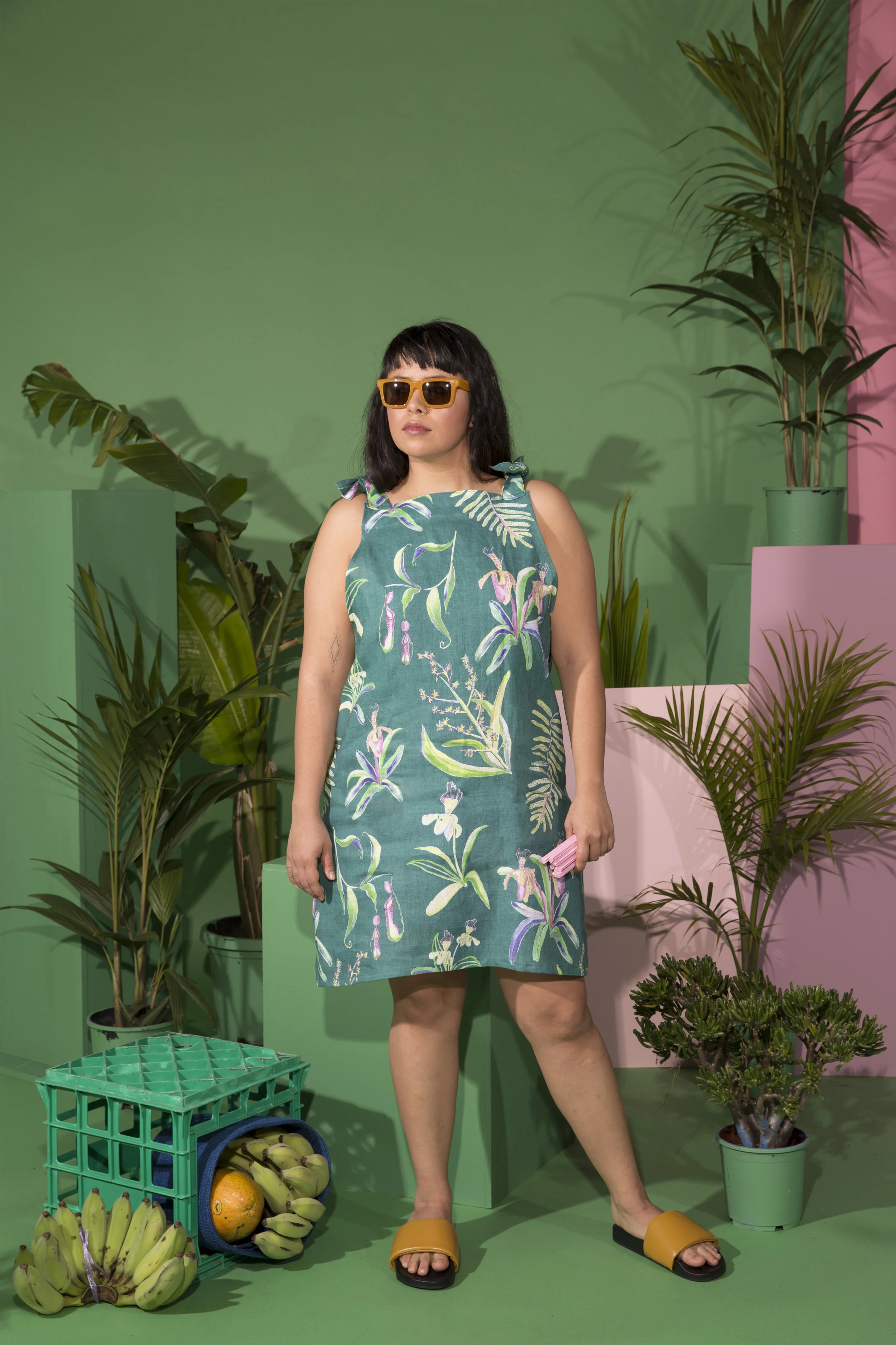 Photography: Dulce Amor Styling: Marco Fusco Hair: Jorge Viota MUA: Falzon Collective Shoes & sunglasses: Radical Yes Models: Annick Aisha and Natalie Valenzuela Film: Lachlan Whalley Special Thanks: Andrew Martin