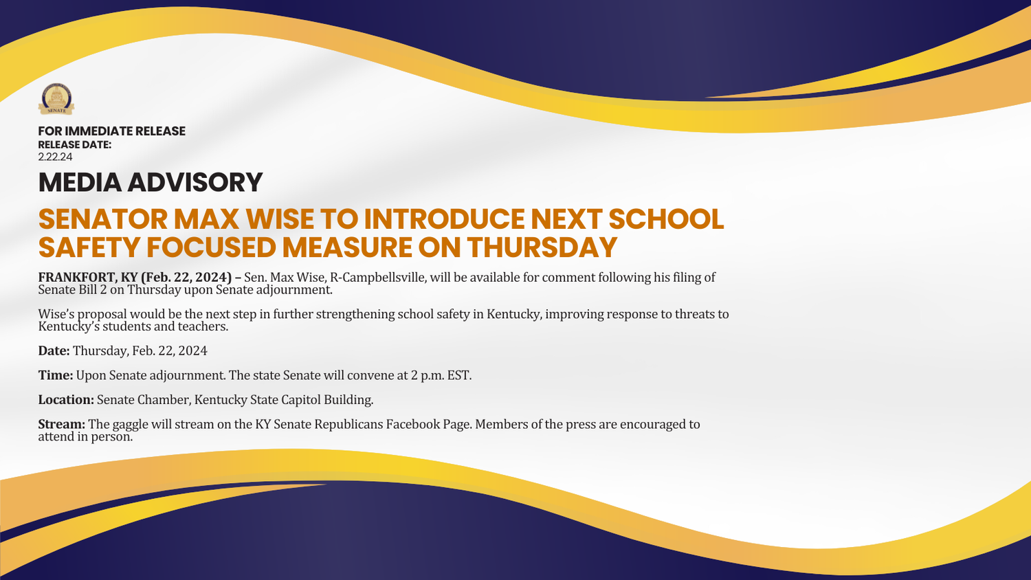 Press Releases — Kentucky Senate GOP