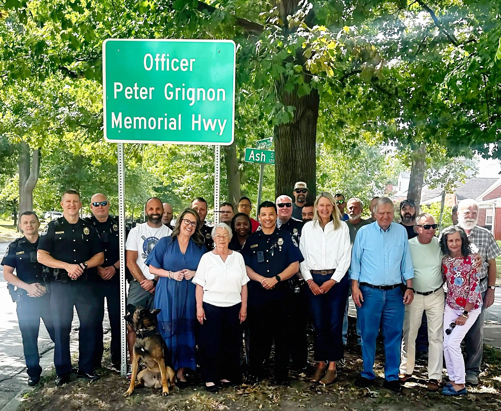 SEN. ADAMS JOINS FAMILY TO HONOR FALLEN LMPD OFFICER PETER GRIGNON AT MEMORIAL HIGHWAY