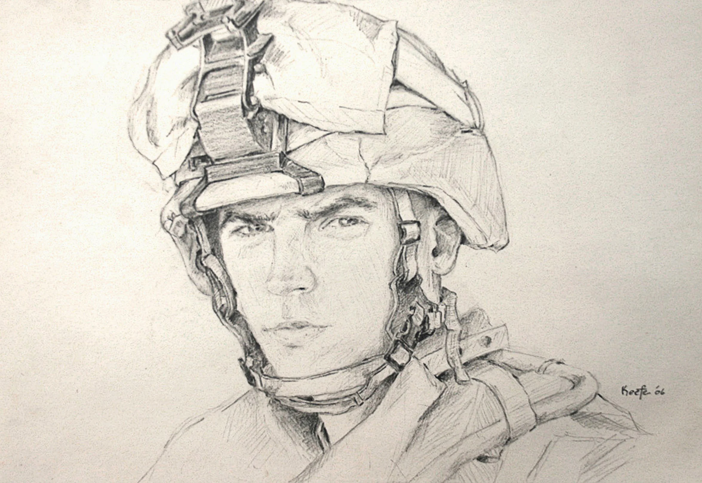 Head Not Shot 6 x 8 pencil on paper 2006