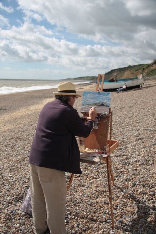 It's the finishing touches that make the difference. The artist Patrick Boswell at work.
