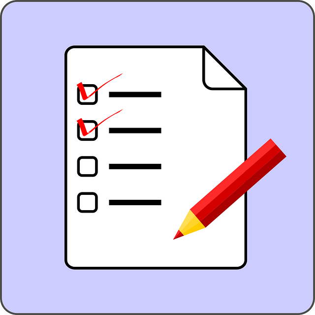 Checklist, from Pixabay.com CC0