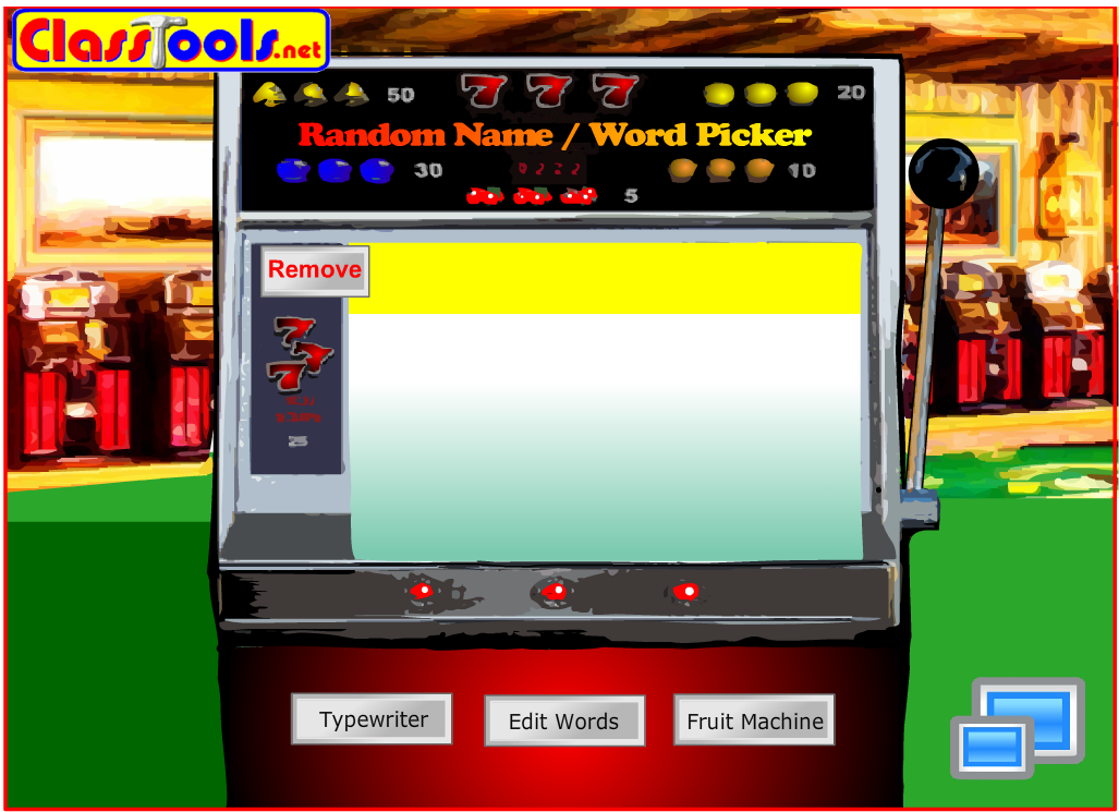 Use the fruit machine to select an exercise at random.