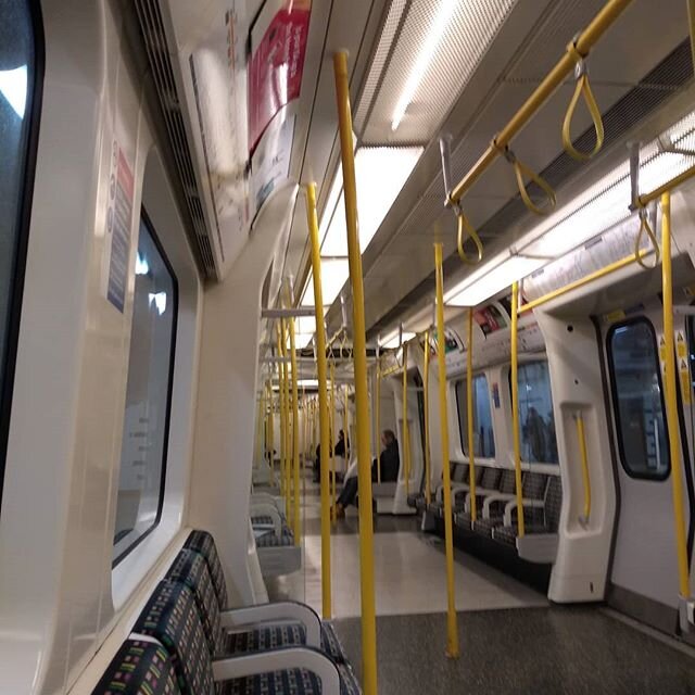 Rush hour in London a week ago