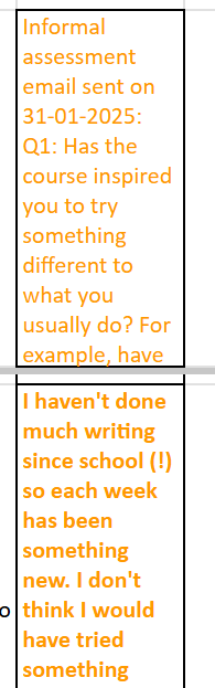 An AI experiment to summarise student feedback