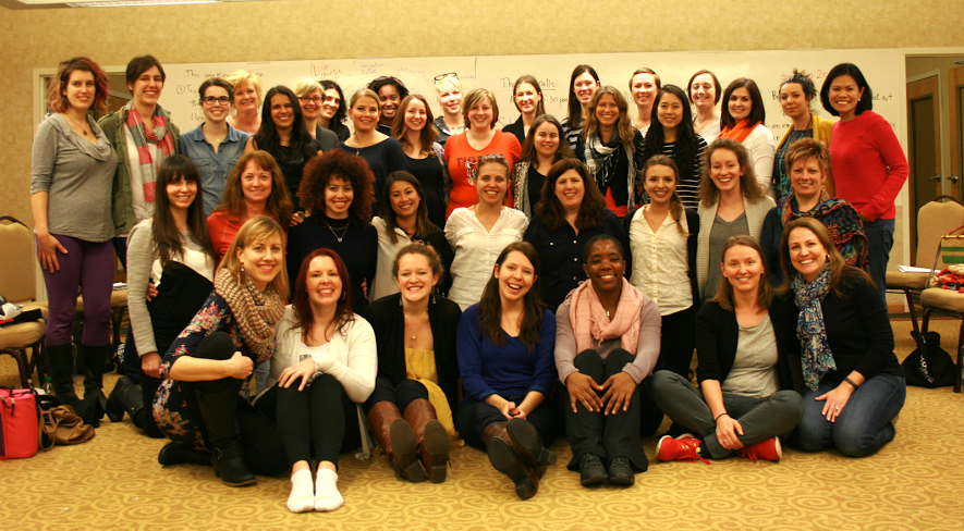 Kate with her Courageous Coaching Training Program 2015 class