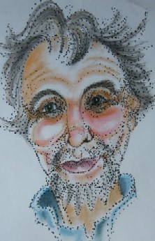 This cartoon image of me (when I was much younger!) was drawn by my friend Kay McGowan.