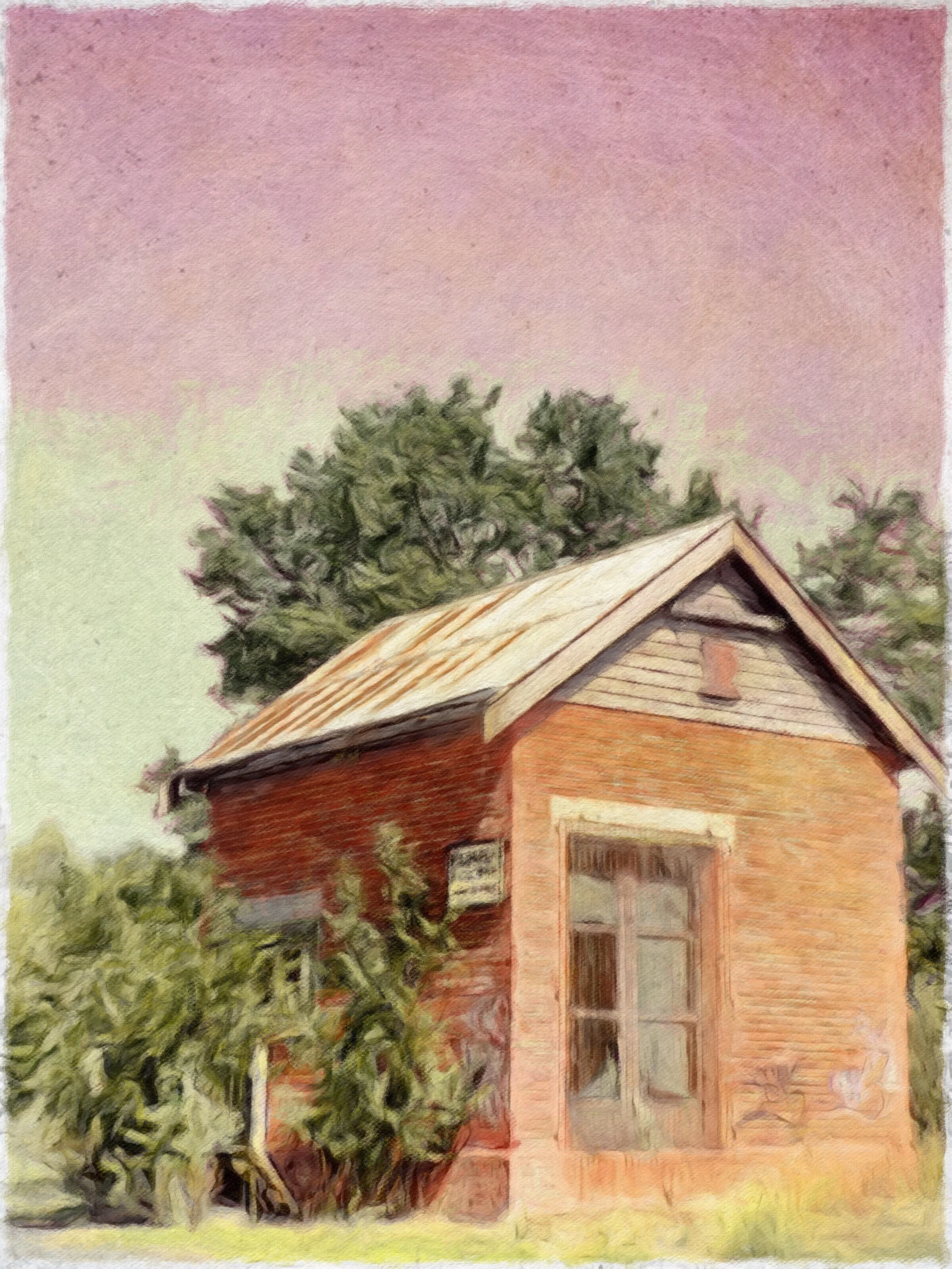 Lots and lots of layering involved in this one! Front office of the former Phoenix Wool Scouring Works, Geelong.