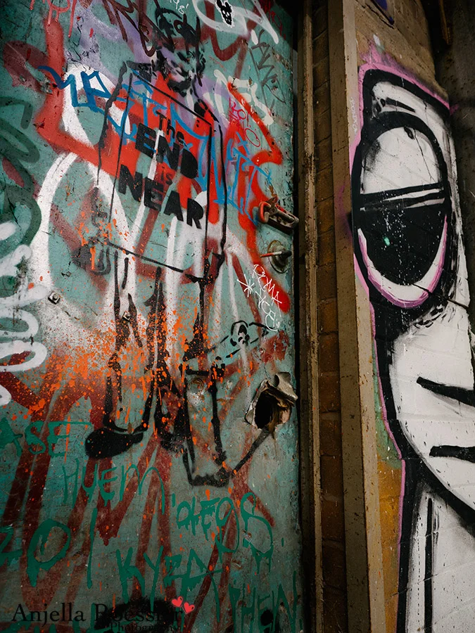 Every inch of The Powerhouse is covered in colourful graffiti art