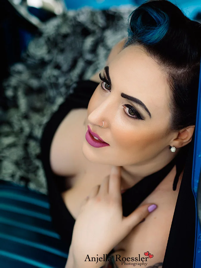 No it's not a Cadillac, but the FC Holden is an awesome backdrop for Miss Carolina!