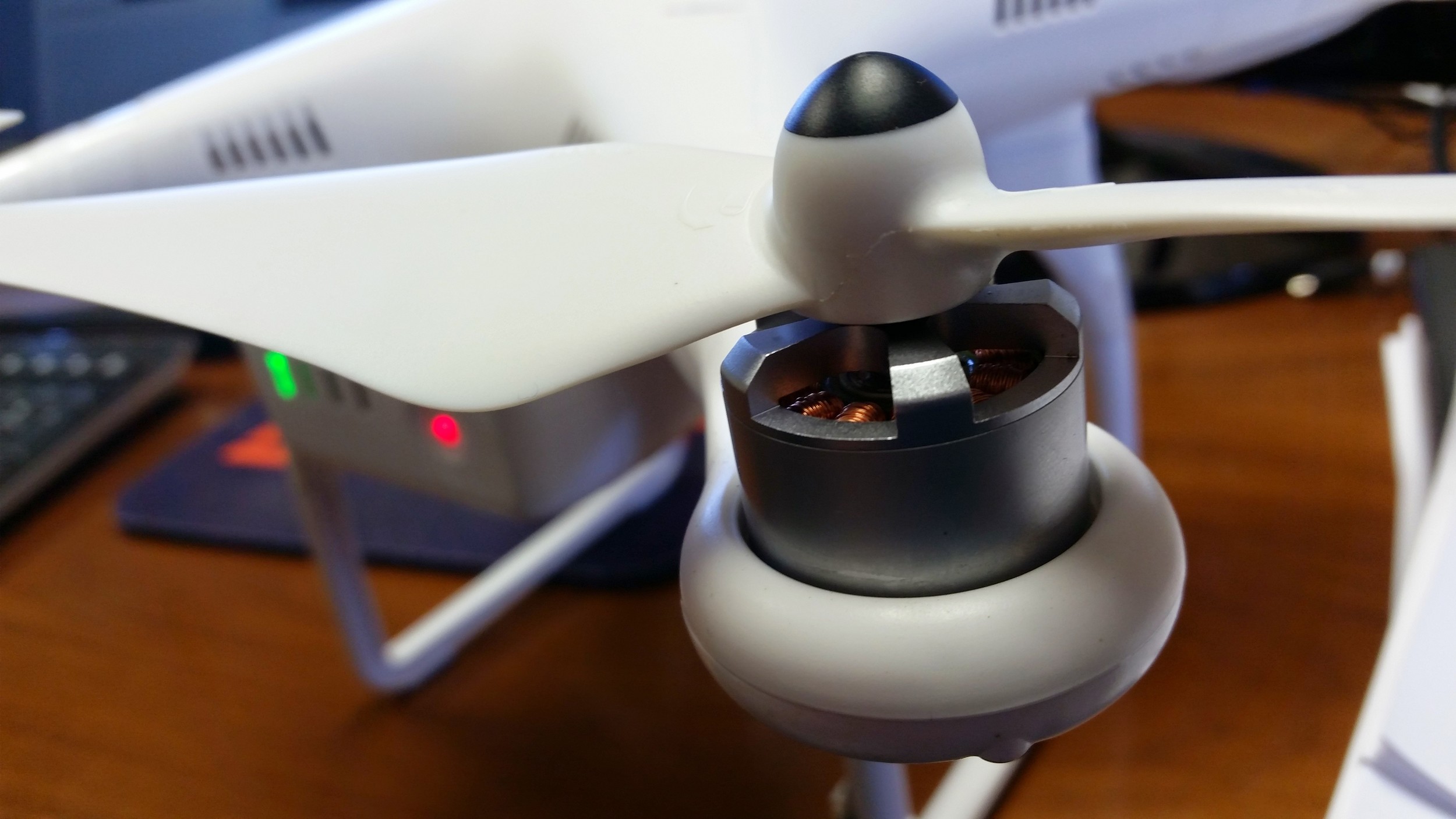  A close up of one of the props on Cloudpoint's first quadcopter which was later dubbed "Icarus".