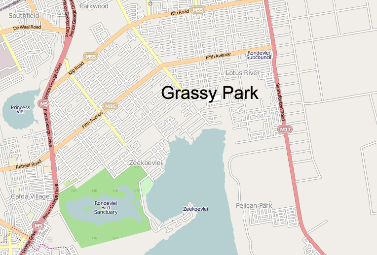 A sample of an Esri basemap