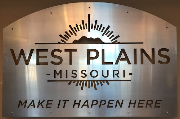 Beautiful Sign in a wonderful City Building in West Plains, Mo. 
