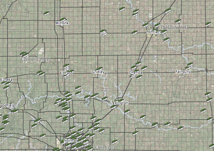100 percent view of the detail of the map. 