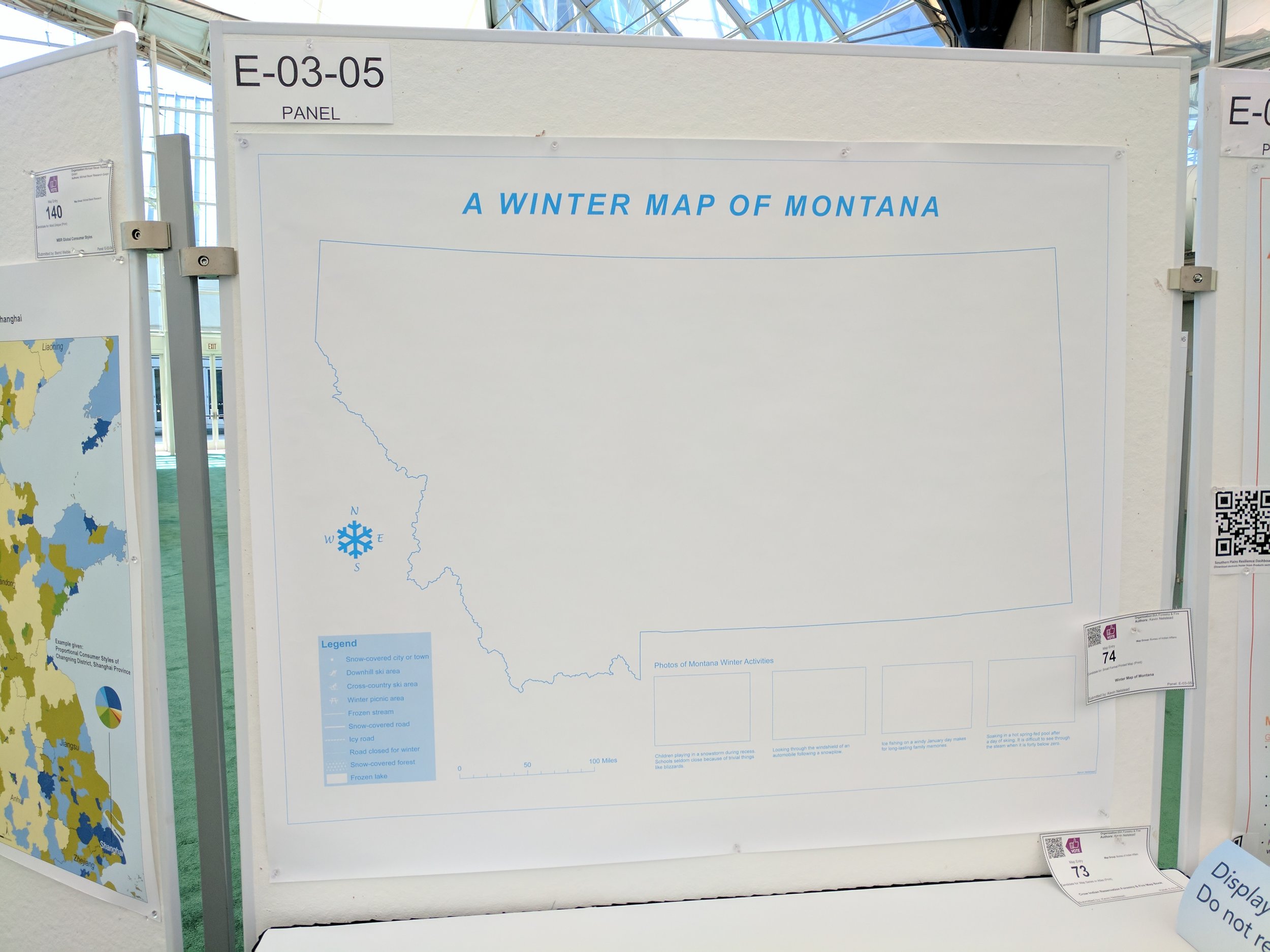 Winter Map of Montana