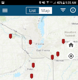 Map view example for Map Tour (Android)