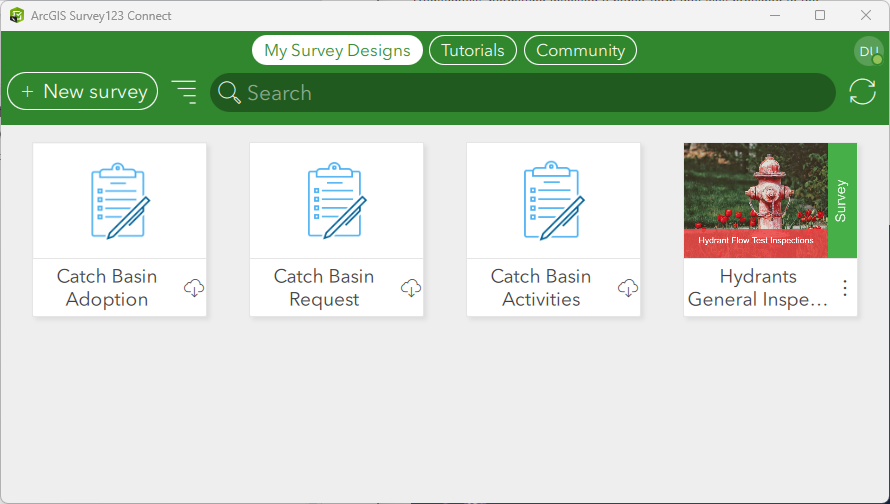 Get started with ArcGIS Survey123