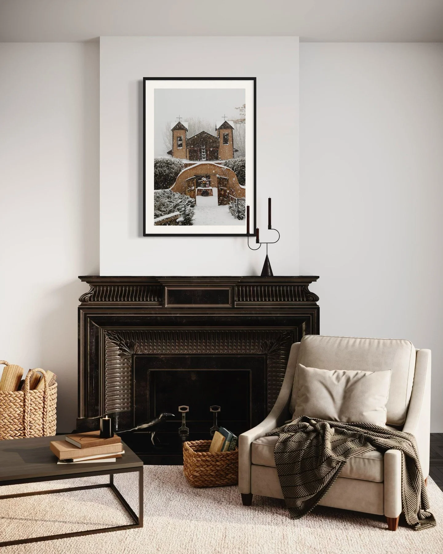 Step into the vibrant hues of the Santuario de Chimayo, where every shade tells a story of faith and history. This breathtaking print captures not just the beauty of the sanctuary, but the spirit that draws countless visitors to its sacred grounds. L
