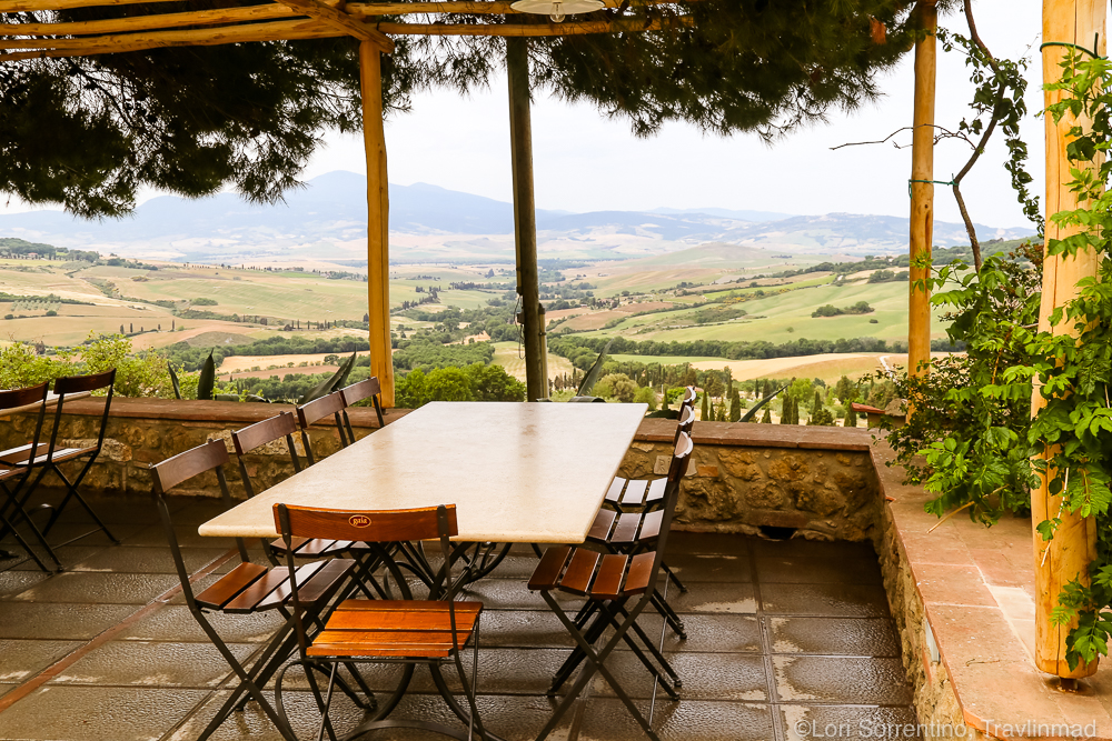 View of the UNESCO valley, Pienza, Italy