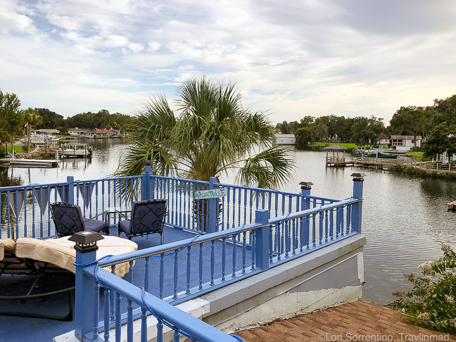 Rooftop deck at the Crystal Blue Lagoon, Crystal River, FL