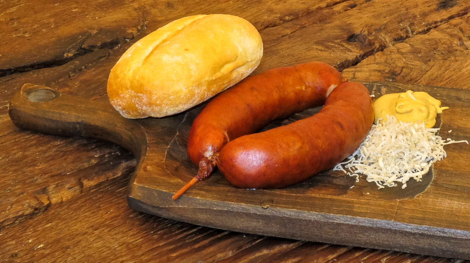 Traditional Slovenian Carniolan sausage