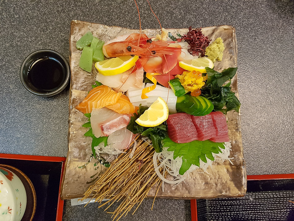 Beautifully presented sushi, Japan