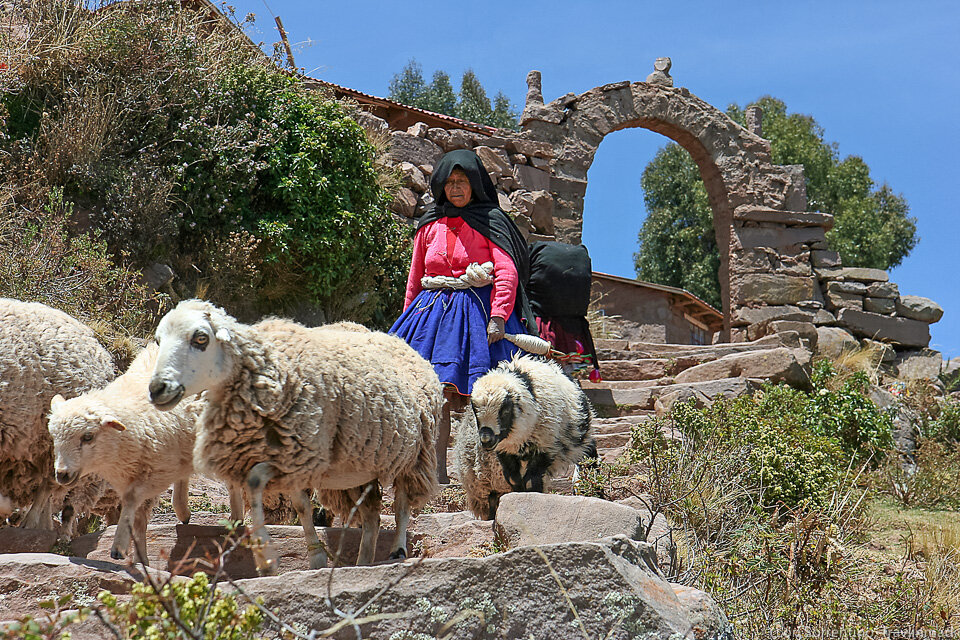 Shepherd, Taquile Island, Peru