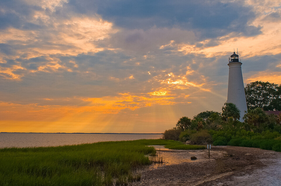 The Lighthouse at St. Mark’s Wildlife Refuge, the oldest lighthouse on Florida’s Gulf Coast