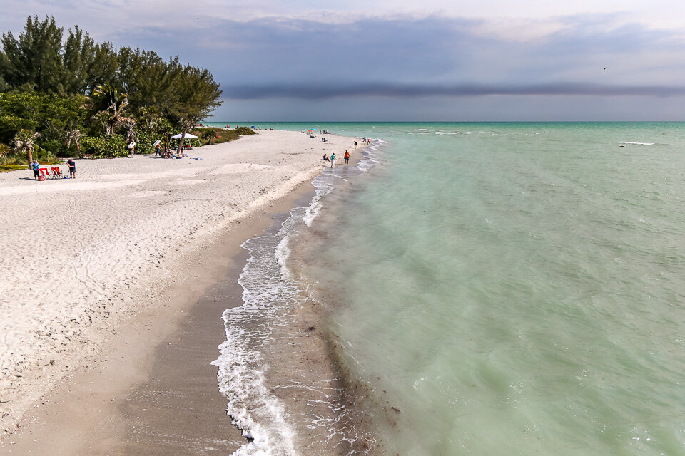 Blind Pass, one of the best beaches on Sanibel for shelling