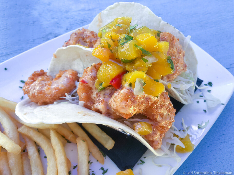 Shrimp tacos in the Florida Keys