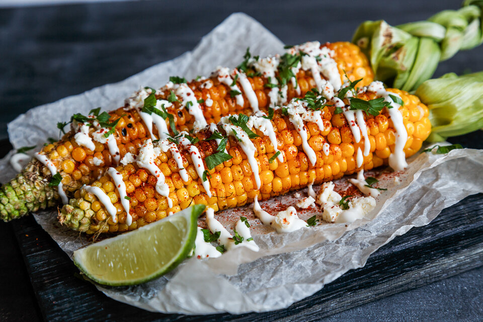 Elote — killer corn on the cob!