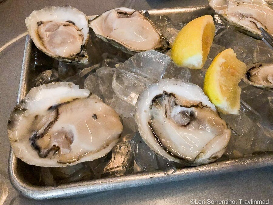 Fresh oysters farmed by Shellbank Selects Oyster Farm, Gulf Shores, Alabama